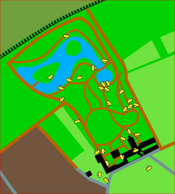 Parc du pensionnat de la Sainte-Famille (circa 1920)